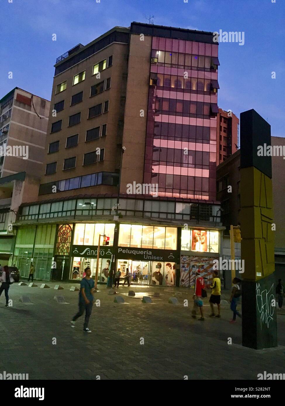 Boulevard di Sabana Grande, Humboldt Edificio, Caracas Venezuela. La principale area dello shopping di Caracas. Vicente Quintero Foto Stock