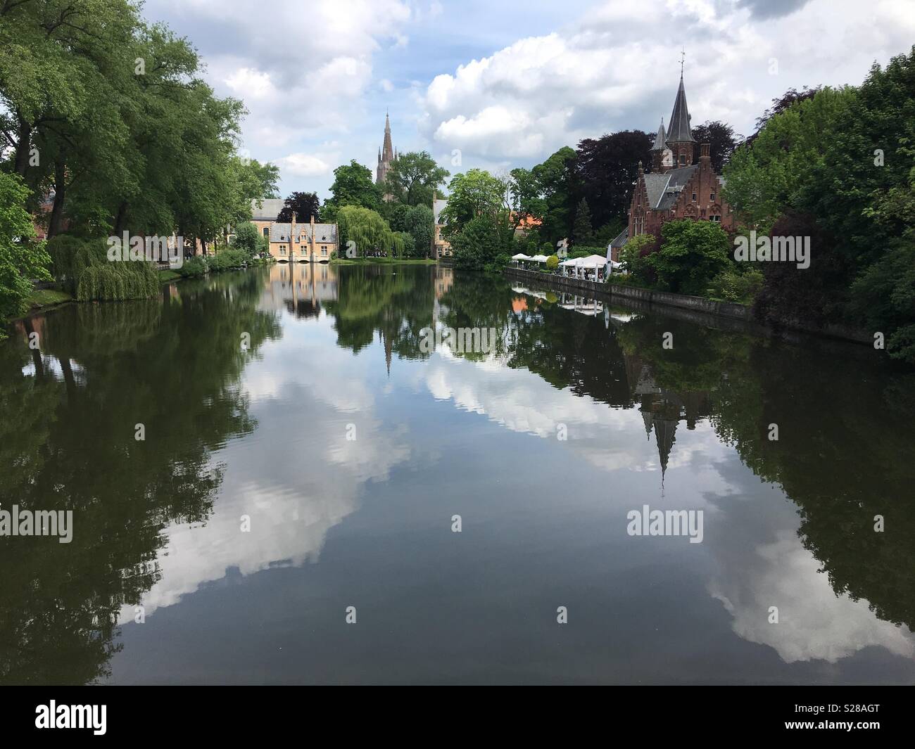 Lago di Bruges Foto Stock