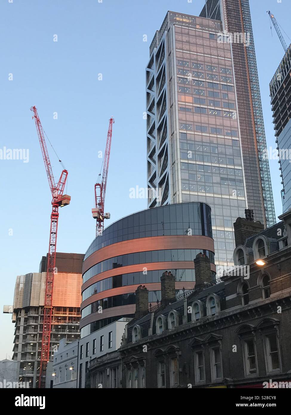 Edifici di Bishopsgate, City of London Foto Stock