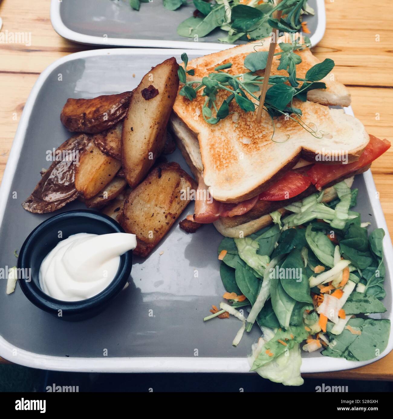 Club sandwich - Immagine stock catturata con smartphone
