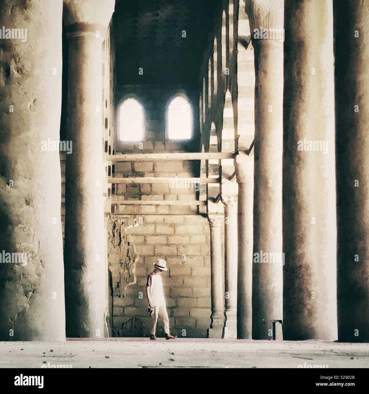In giro in una moschea Foto Stock