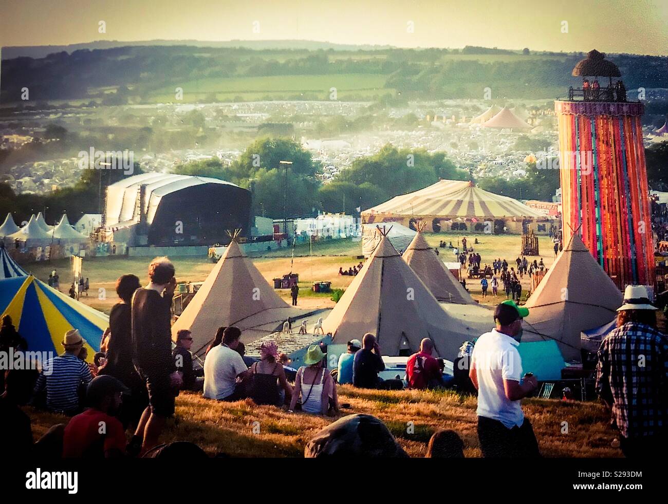 Glastonbury Foto Stock