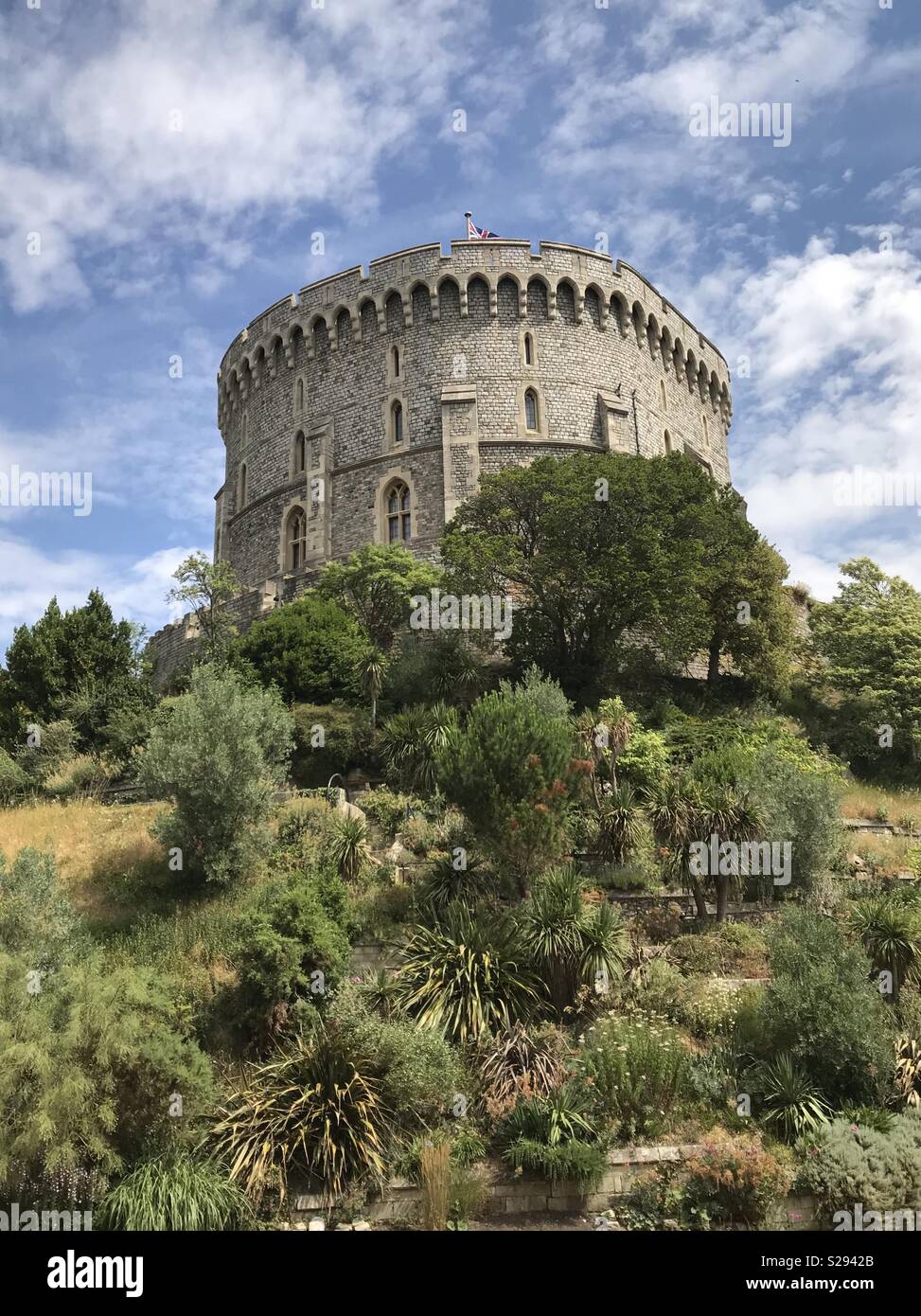 Castello di Windsor in Inghilterra. - Immagine stock catturata con smartphone