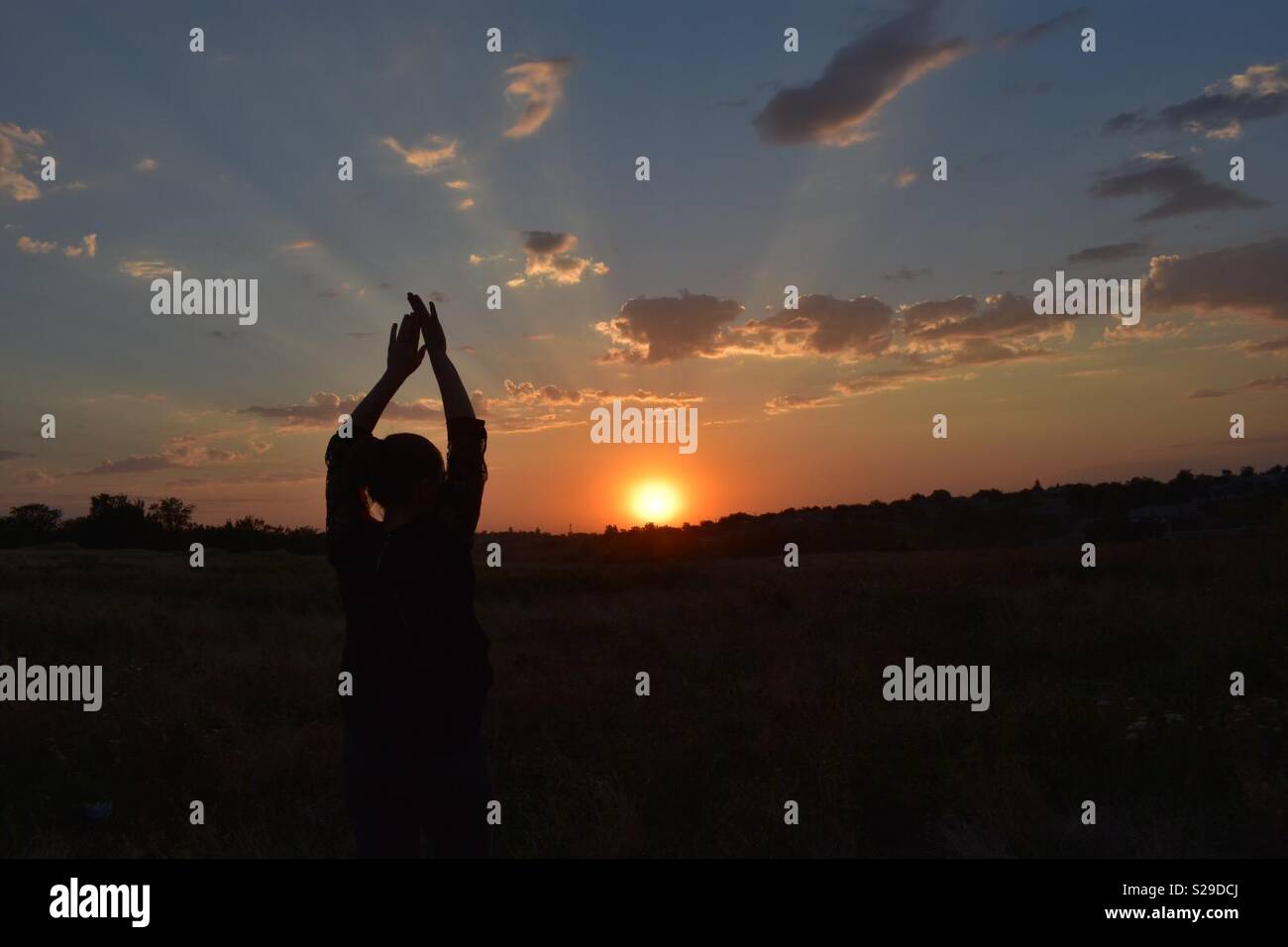Godersi il tramonto 🌞 Foto Stock
