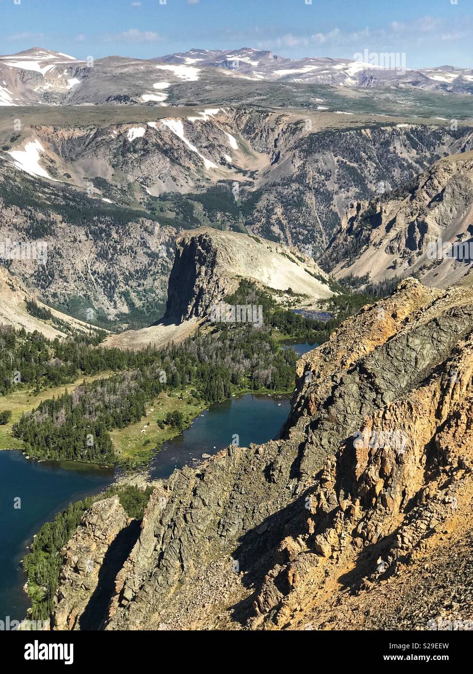 Laghi lungo la Beartooth Highway, Wyoming Foto Stock