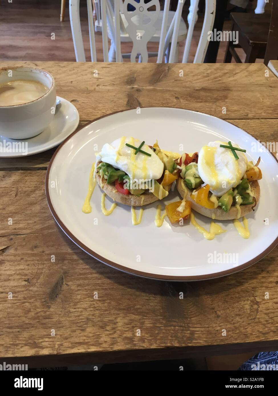 Uova alla Benedict Foto Stock