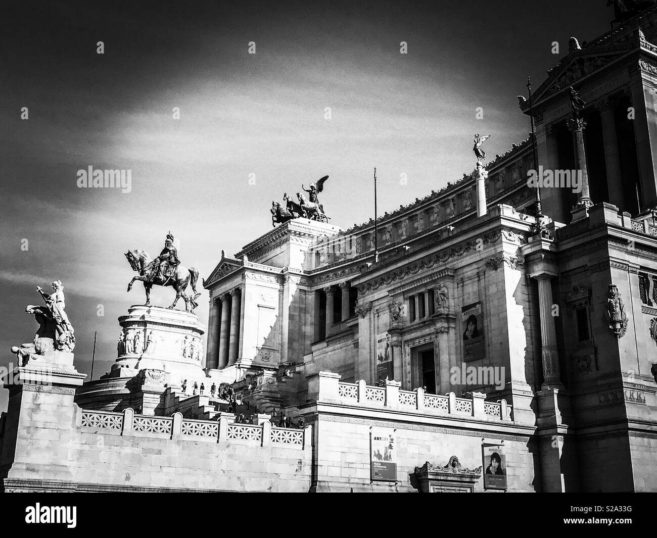 Monumento di Vittorio Emanuele II, Roma Foto Stock