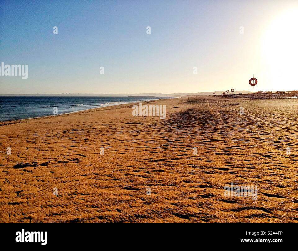 Spiaggia deserta Foto Stock