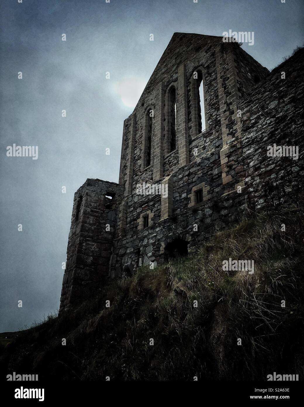 Il castello di pelare, sbucciare, Isola di Man. Foto Stock