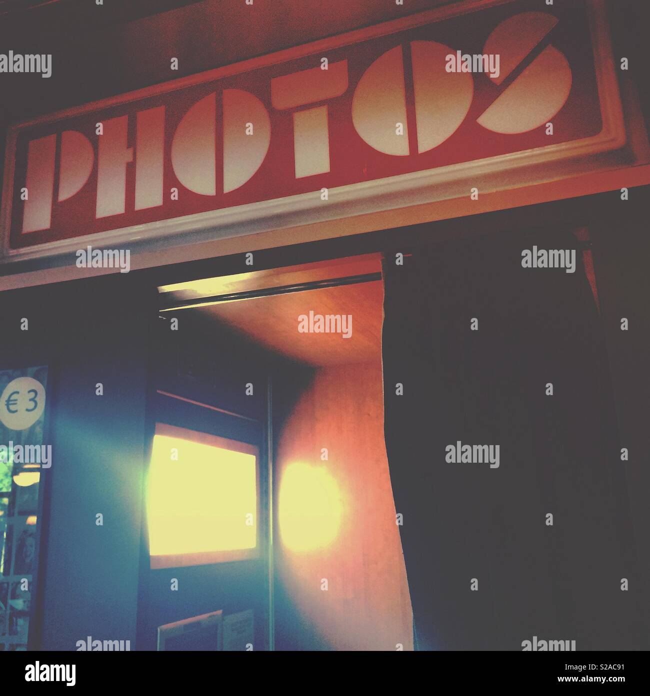 Un selfie Photo Booth Foto Stock