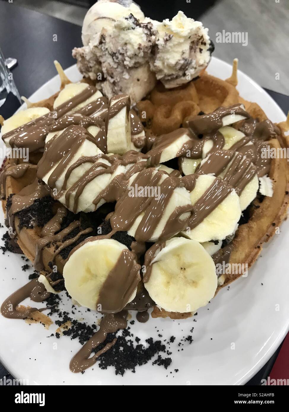 Spruzza il gelato Bristol - Immagine stock catturata con smartphone