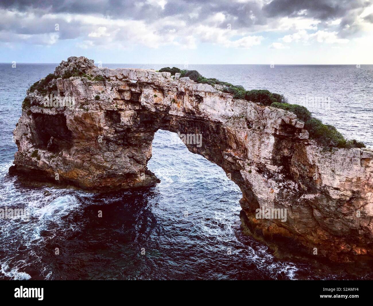 Es Pontas, Mallorca, arco di roccia Foto Stock