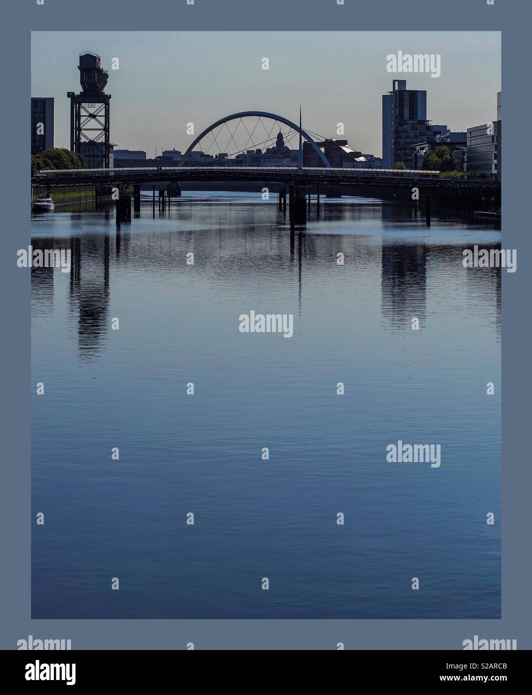 Lungomare di Glasgow Foto Stock