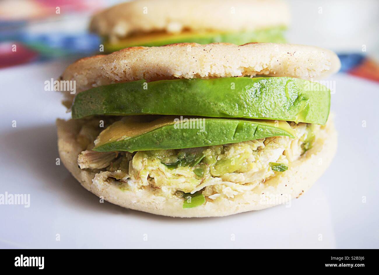 Arepa venezuelana - Immagine stock catturata con smartphone