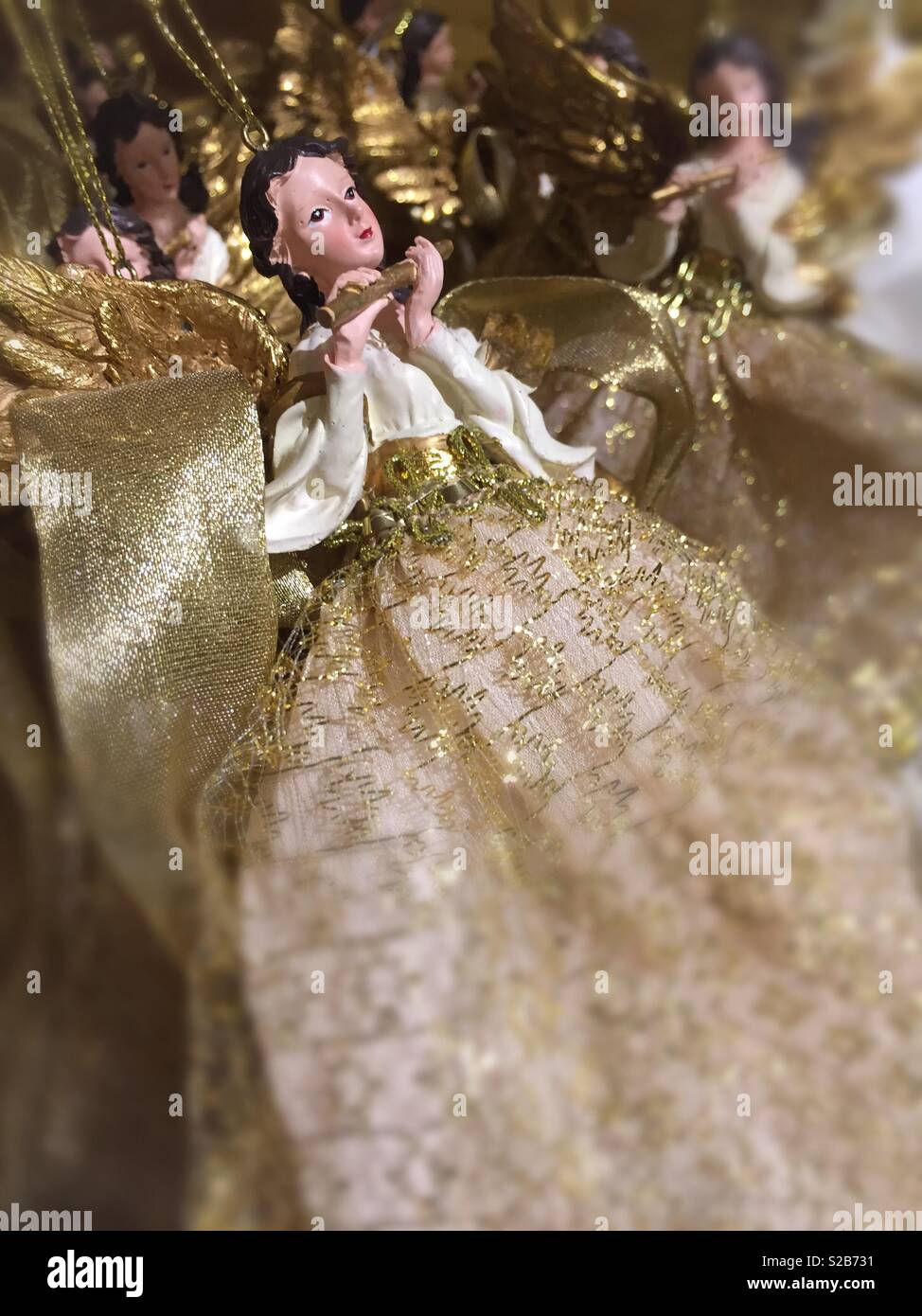 Angelo albero di Natale ornamento, STATI UNITI D'AMERICA - Immagine stock catturata con smartphone