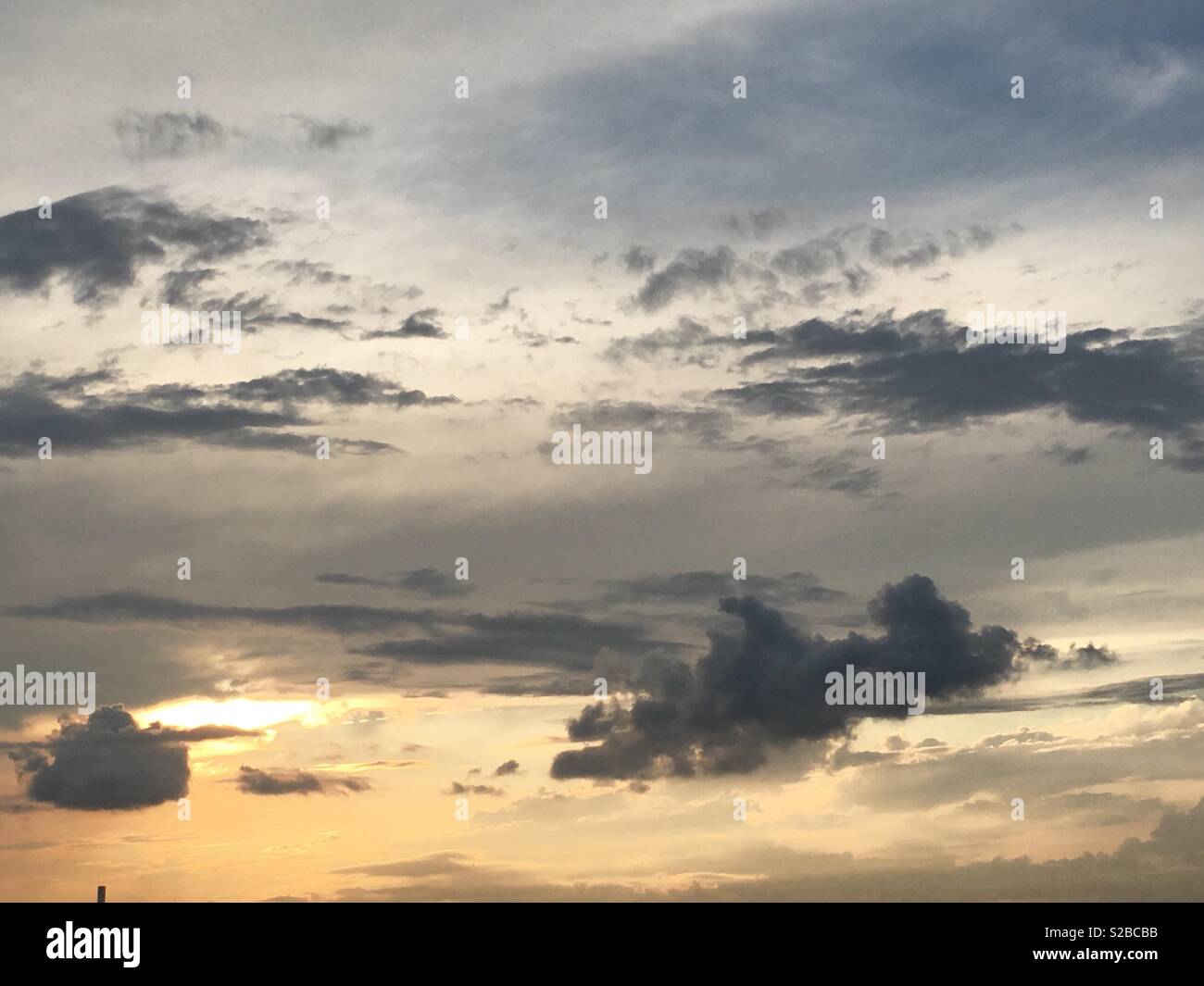 Cielo, tramonto Foto Stock