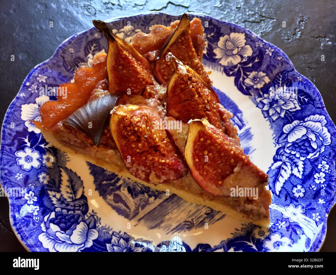 Fresh fig tart Foto Stock