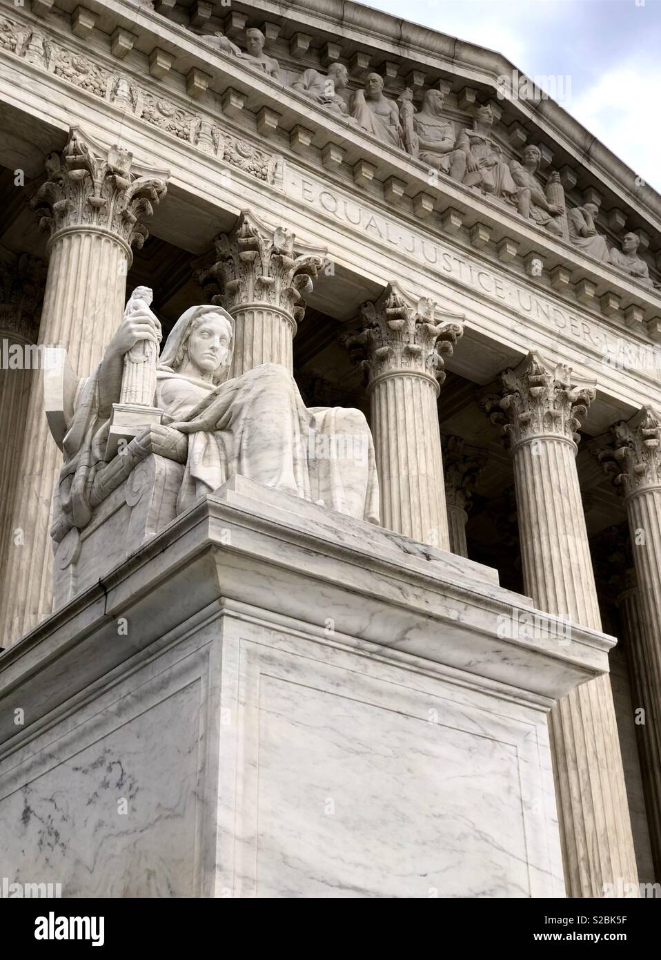 La Corte suprema degli Stati Uniti - Immagine stock catturata con smartphone