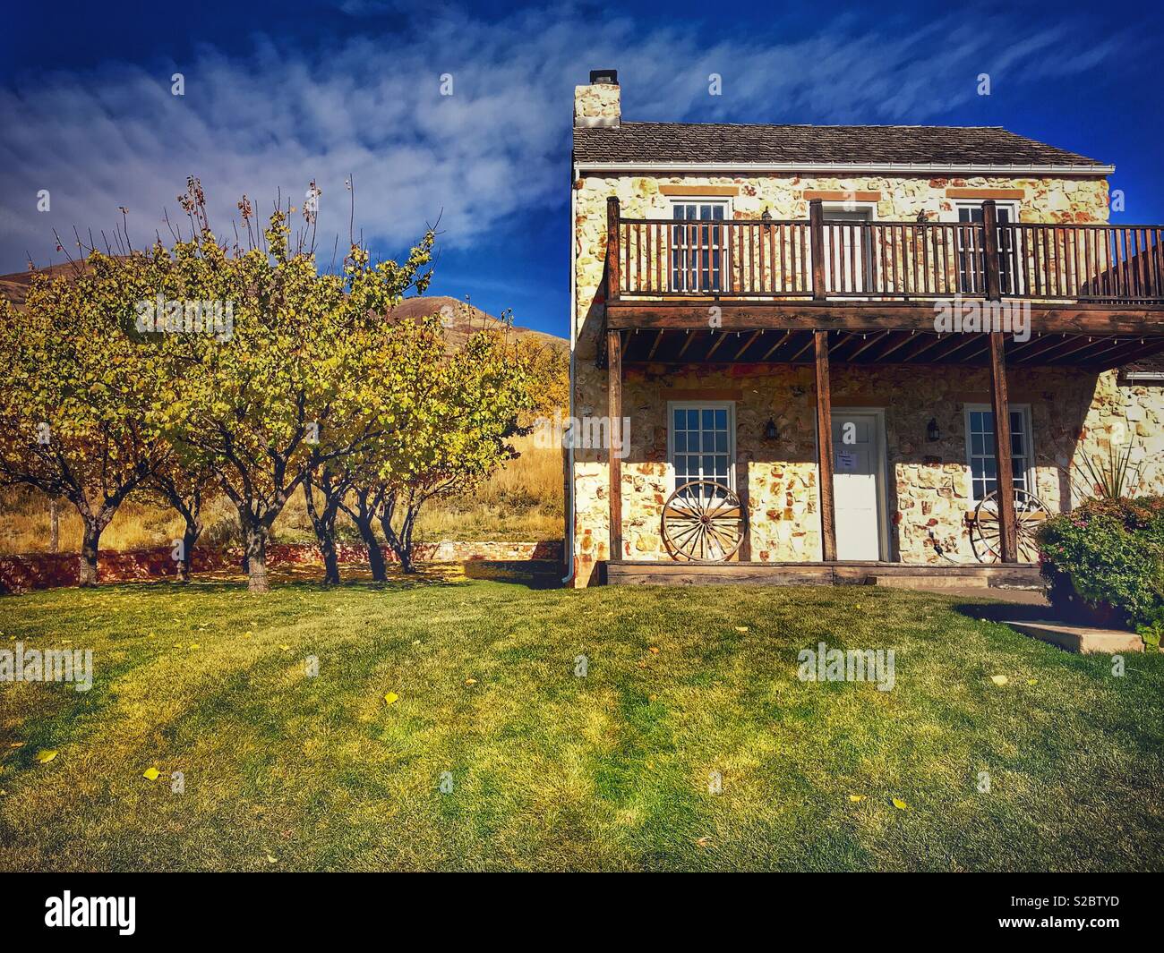 Questo è il luogo Heritage Park, Salt Lake City, Utah Foto Stock