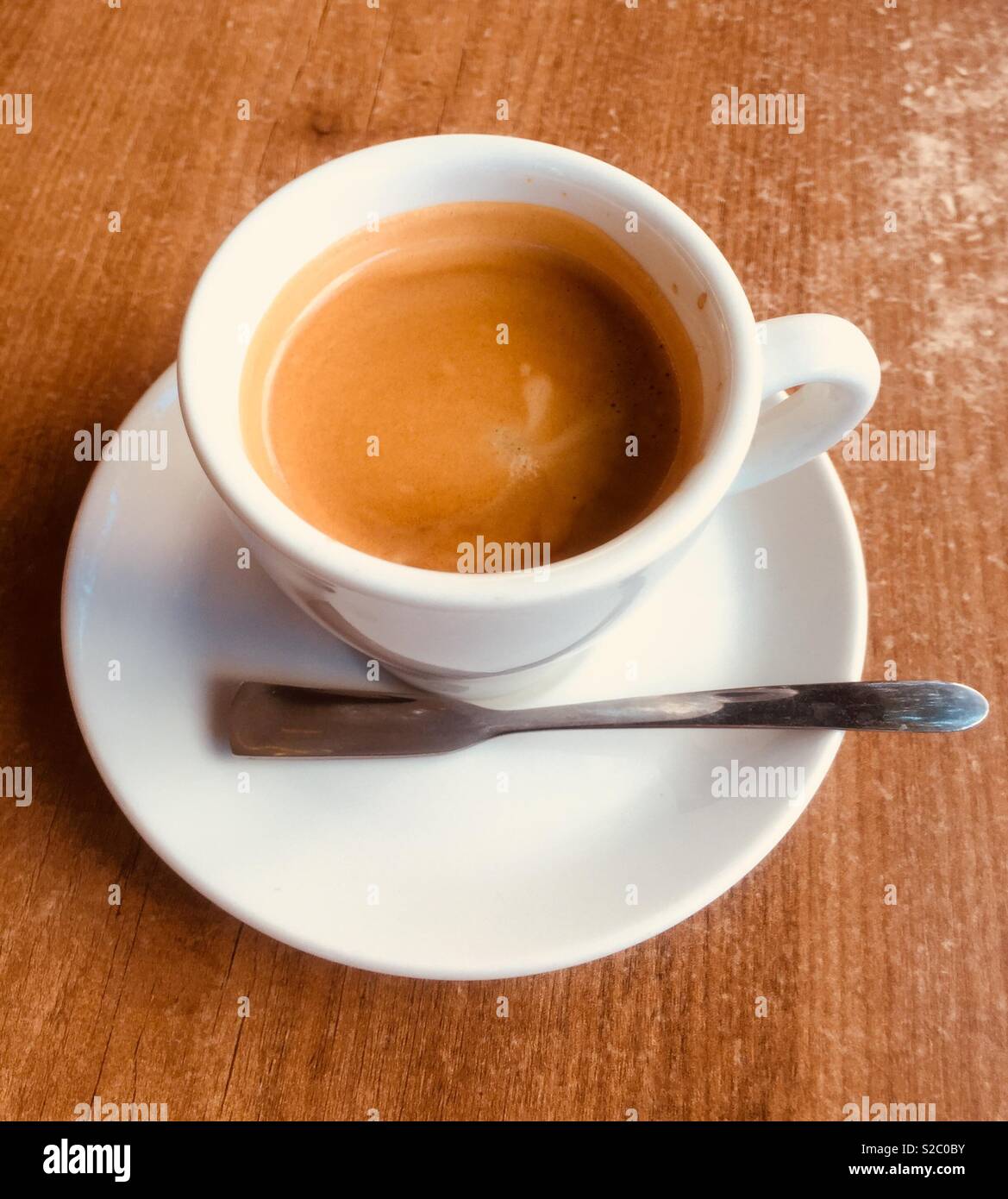 Doppio espresso - Immagine stock catturata con smartphone