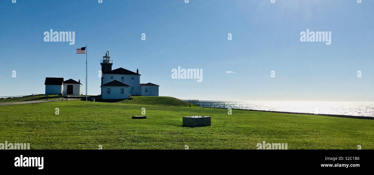 Il Watchhill Rhode Island Lighthouse Foto Stock