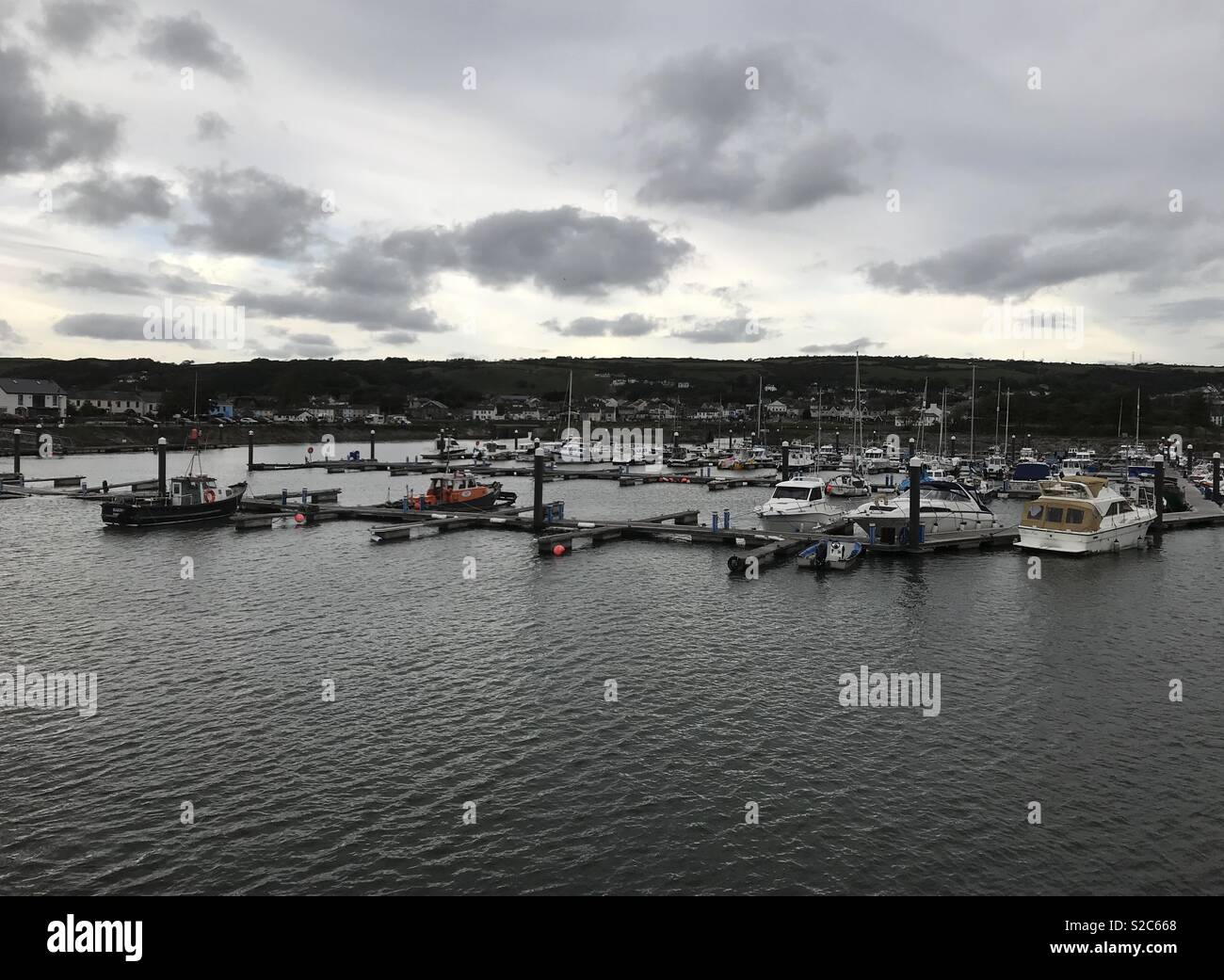 Burry Port Harbour, Carmarthenshire, Galles. Foto Stock