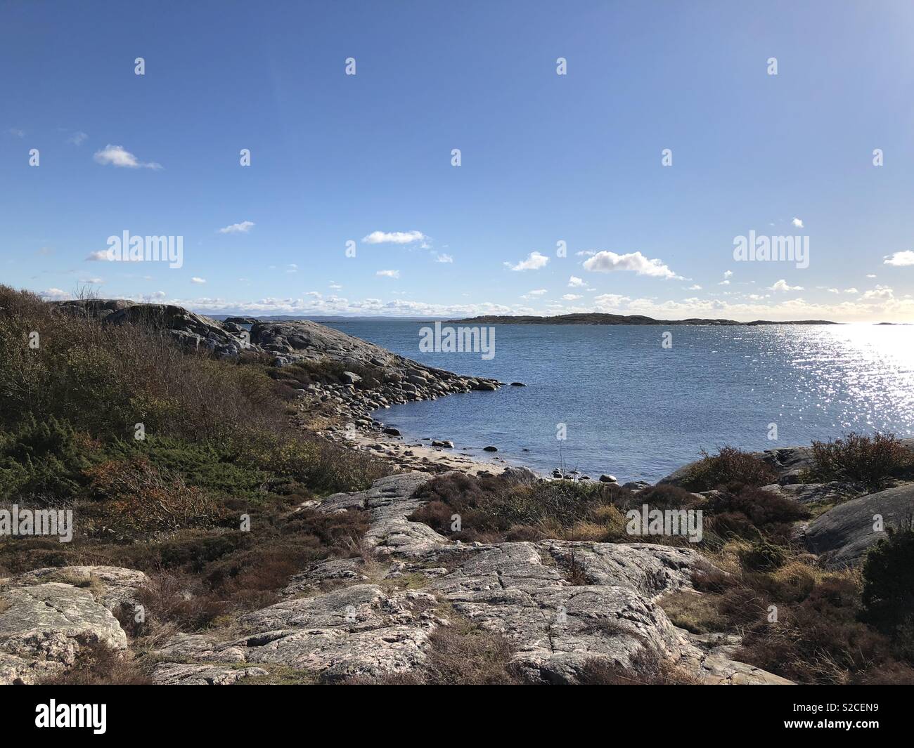 Bella svedese Vrångö isola scenario Foto Stock