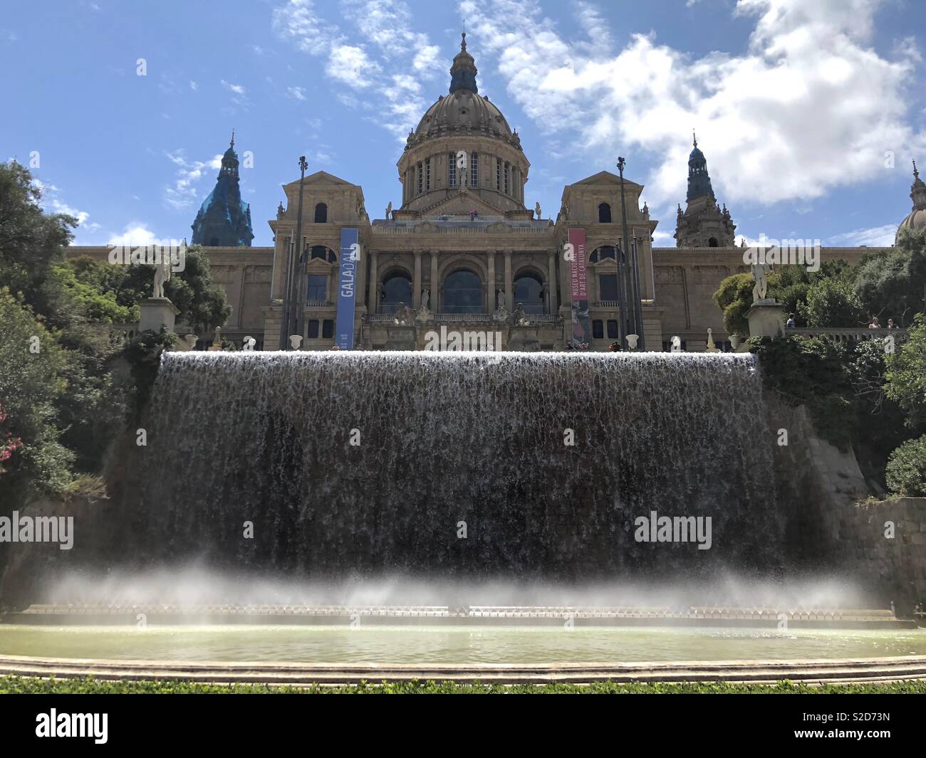 Palau Nacional di Montjuïc a Barcellona Foto Stock