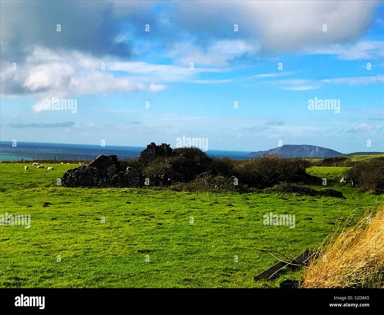 Terreni agricoli a Rhiw vicino Aberdaron Ottobre 2018 Foto Stock