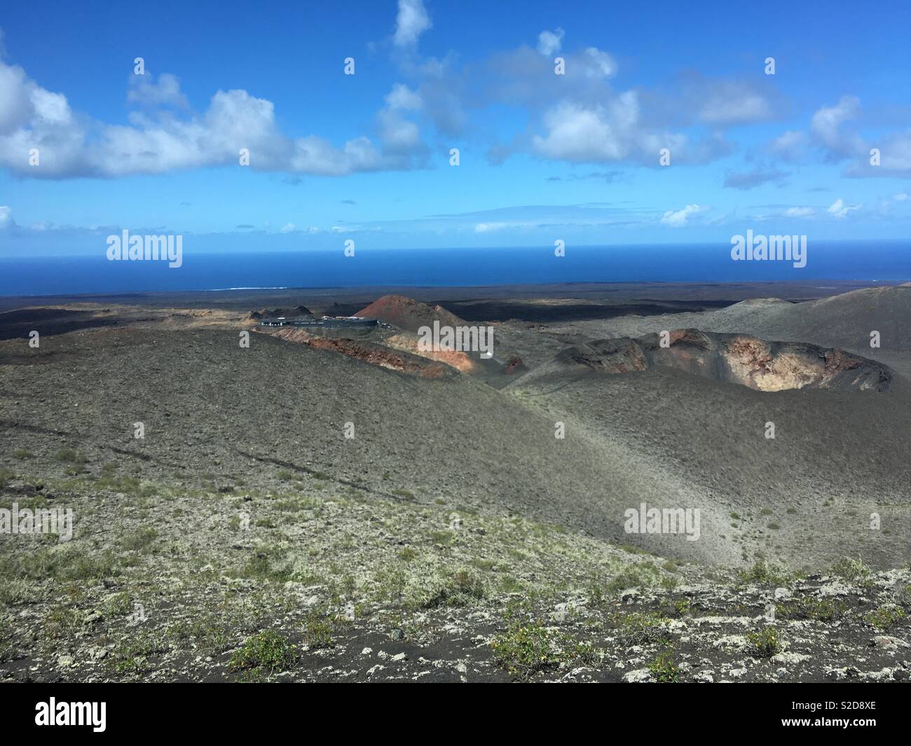 Eruttate vulcani in Lanzarote Foto Stock