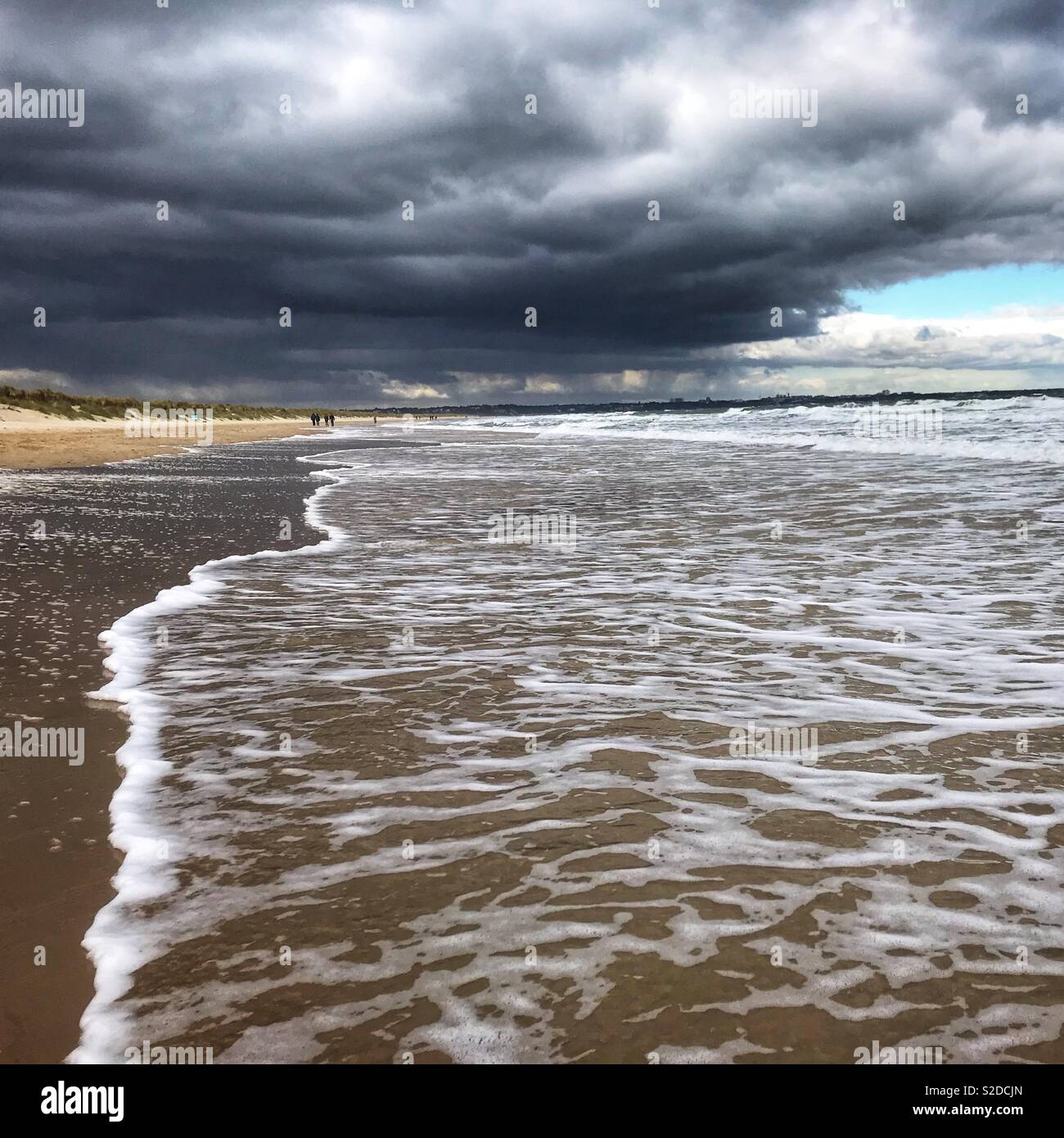 Studland Beach Dorset - Immagine stock catturata con smartphone