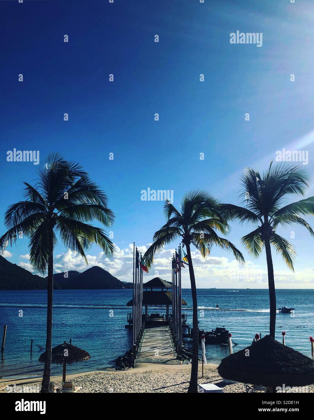 St Lucia spiagge Foto Stock