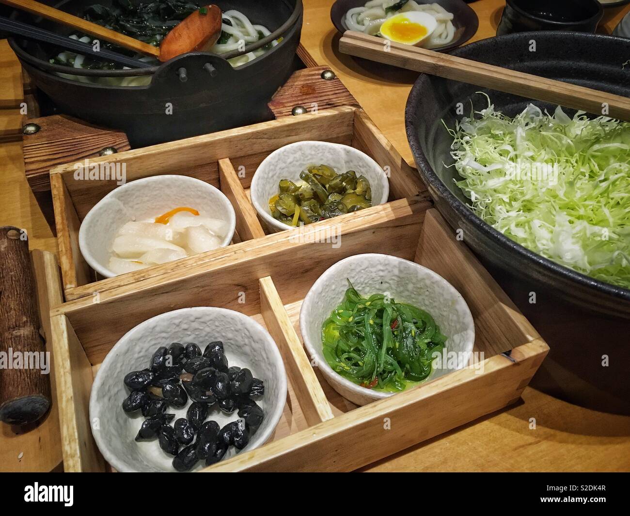 In un ristorante giapponese. Foto Stock