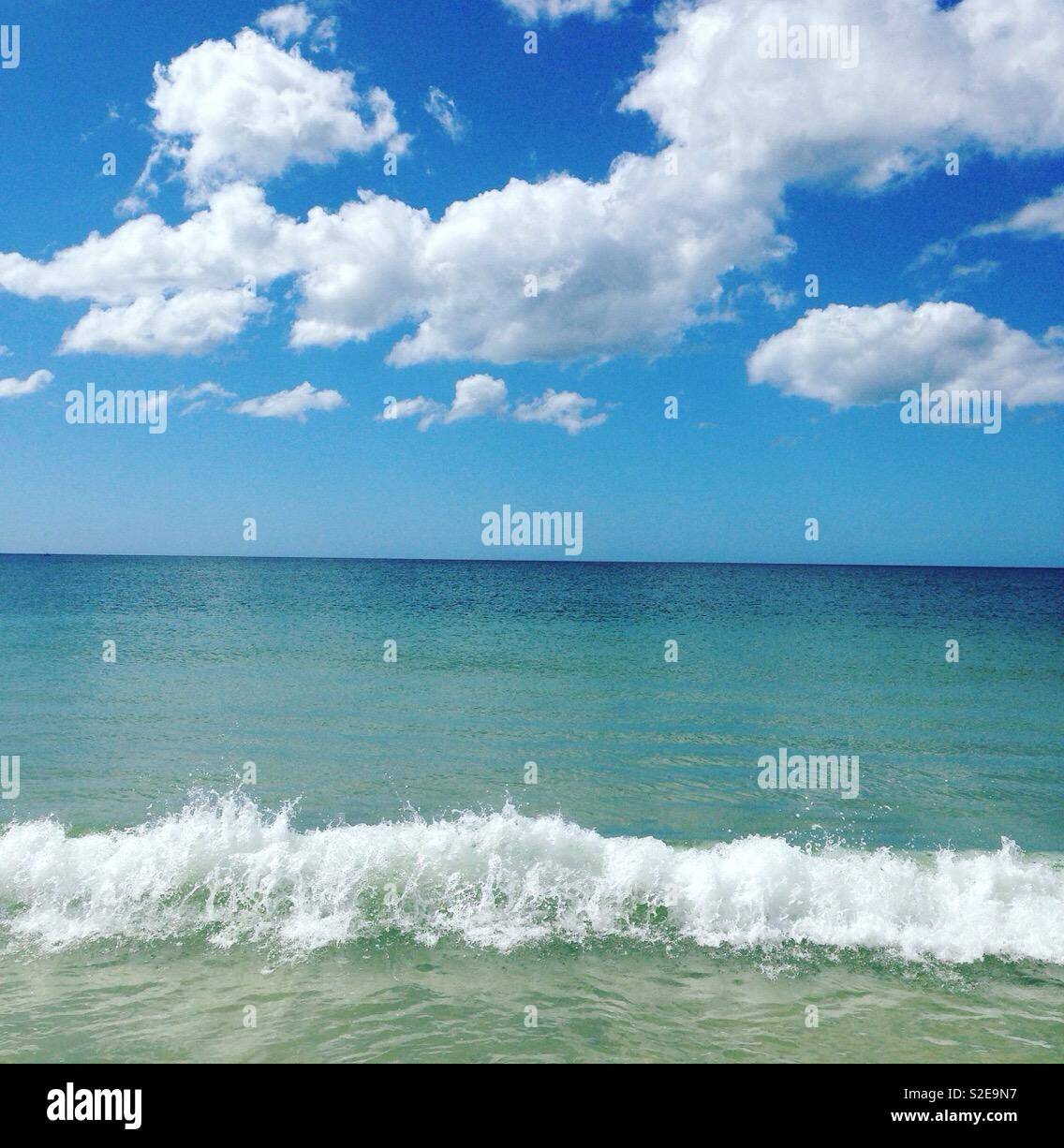 Golfo del Messico, Sarasota Florida, West Coast della Florida, spiaggia - Immagine stock catturata con smartphone