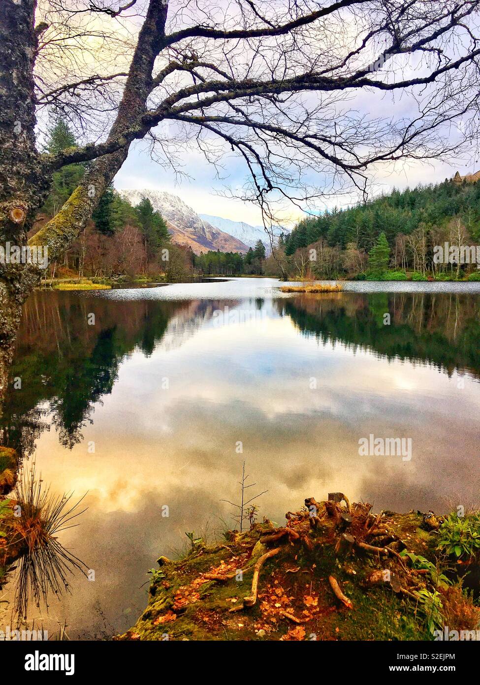 Glencoe Lochan Foto Stock