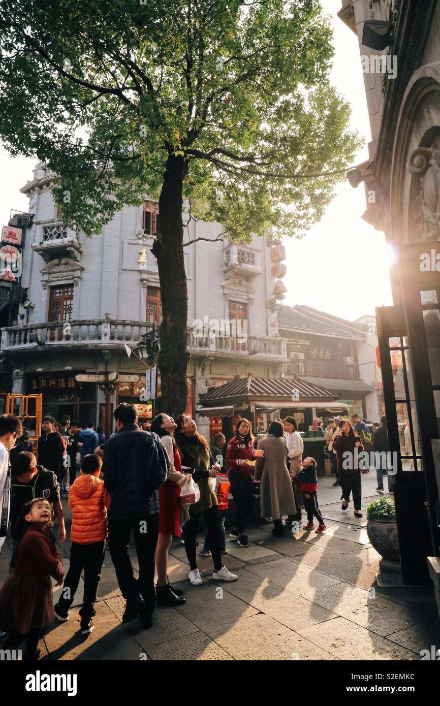 Vecchia città di Hangzhou, Cina Foto Stock