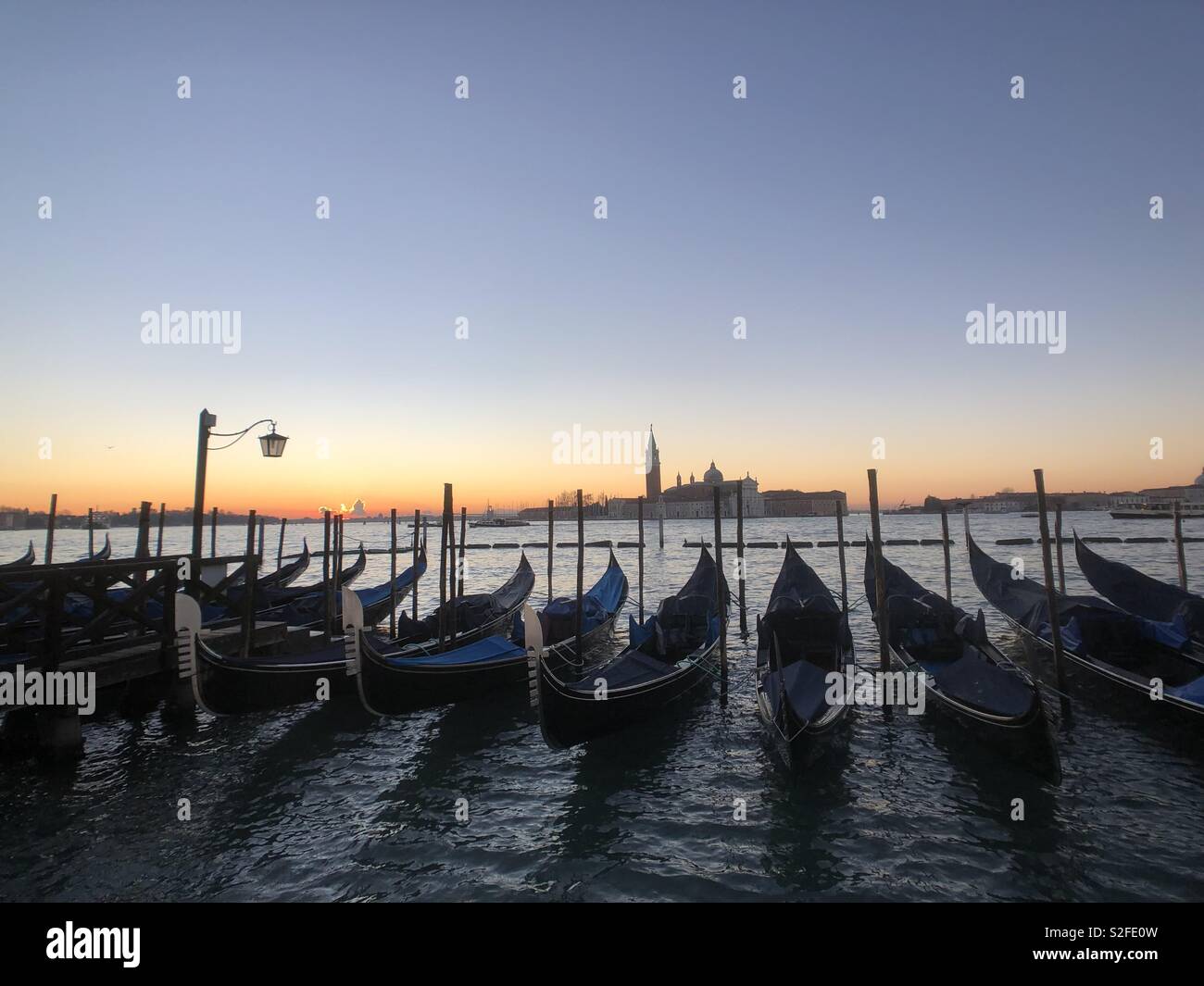 La mattina presto a Venezia Foto Stock