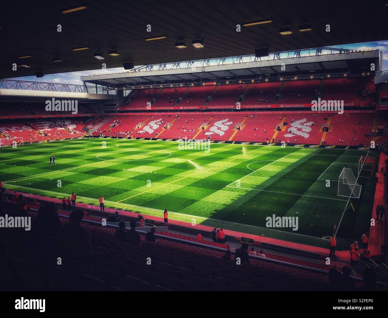 Il Liverpool Football Club Anfield stadium Foto Stock