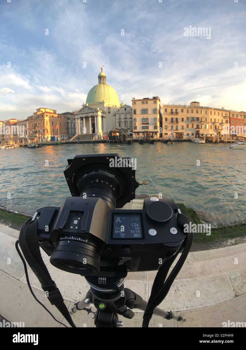 Cattura il Canal Grande a Venezia Foto Stock