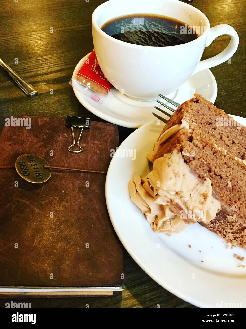 Pausa caffè - Immagine stock catturata con smartphone
