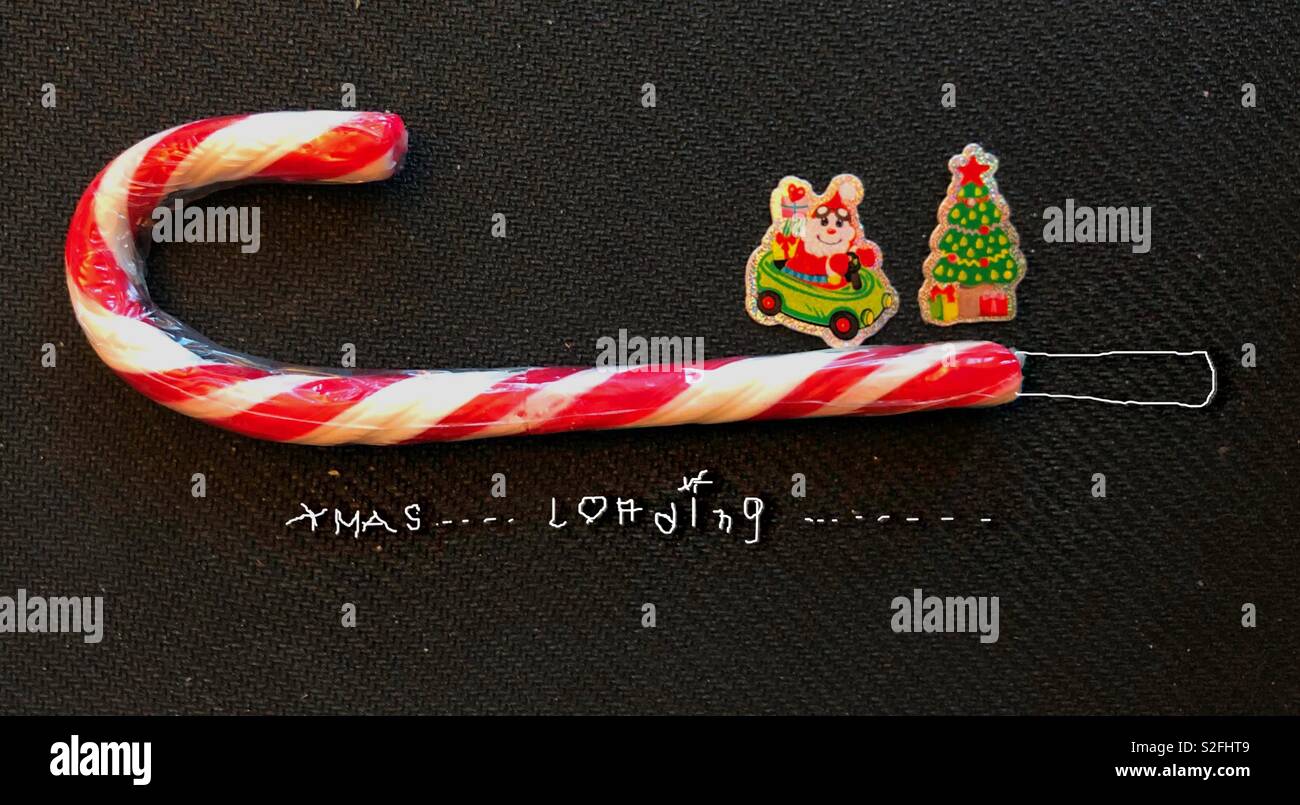 ...Xmas Caricamento... e più...!!! - Immagine stock catturata con smartphone