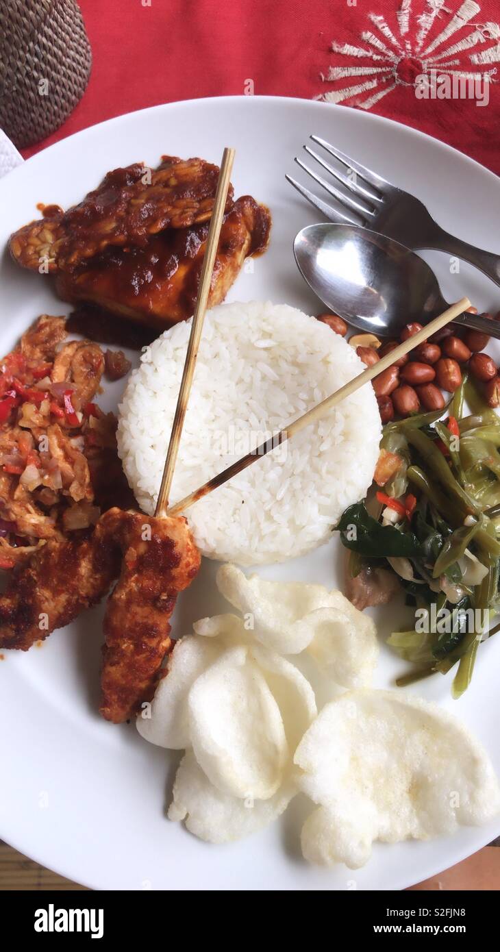 Cibo gusto cibo amante indonesiano vocazione di vita viaggio Foto Stock