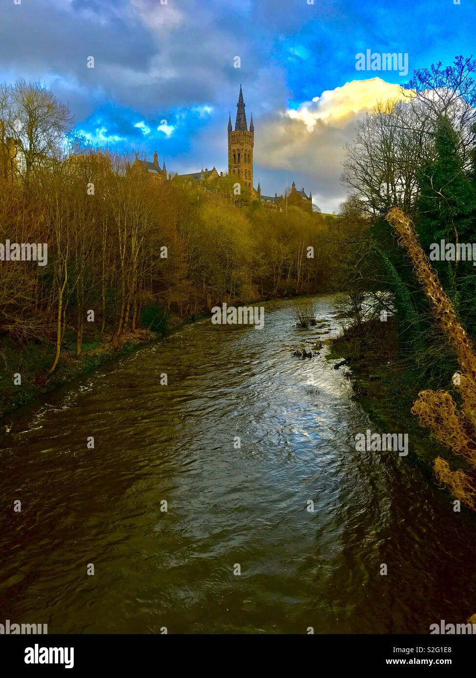 Autunno in Glasgow Foto Stock