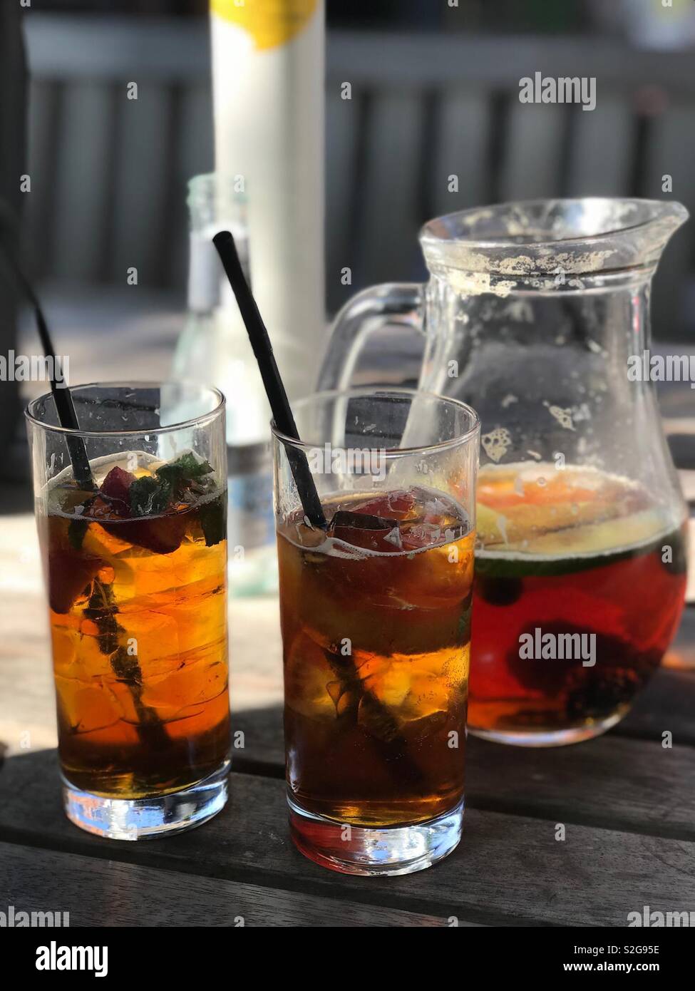 Pimms o'clock Foto Stock