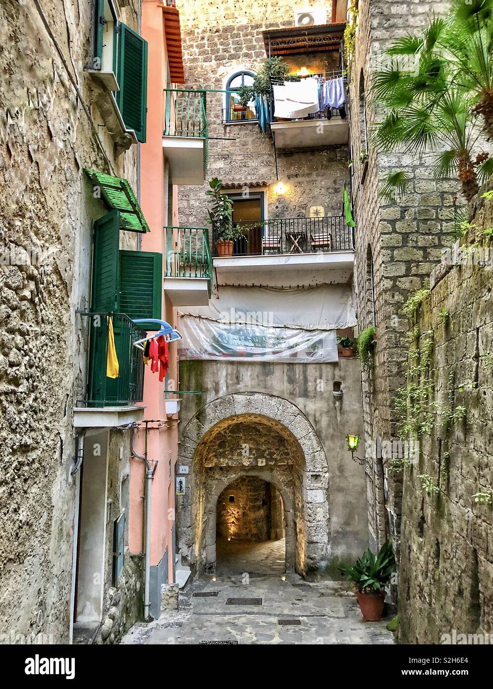 Bella città di Sorrento, Italia Foto Stock