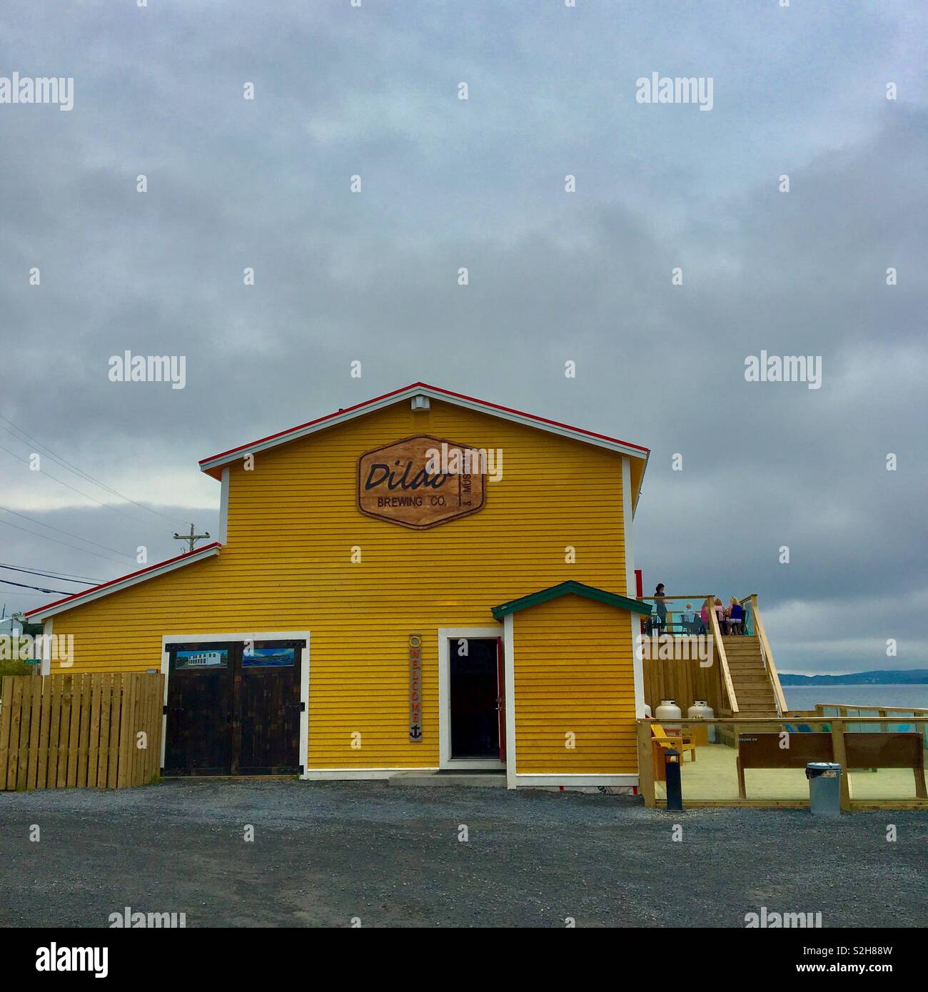 Birreria dildo in Terranova Foto Stock