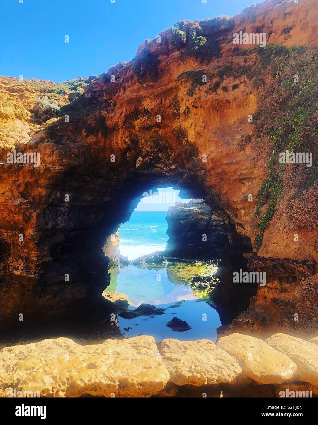La grotta, Great Ocean Road Foto Stock