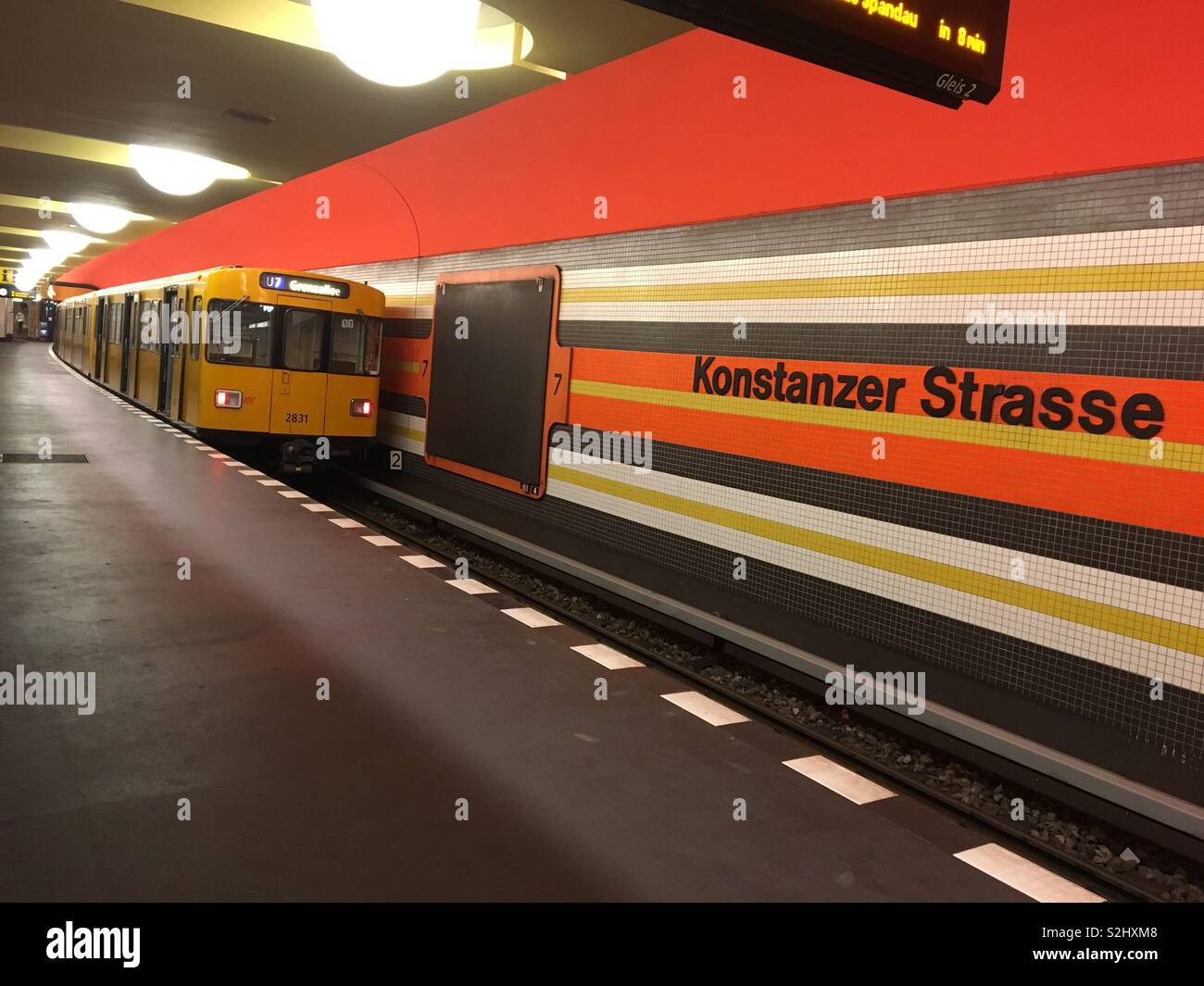 Berlin UBahn Stazione Konstanzer Strasse Foto Stock
