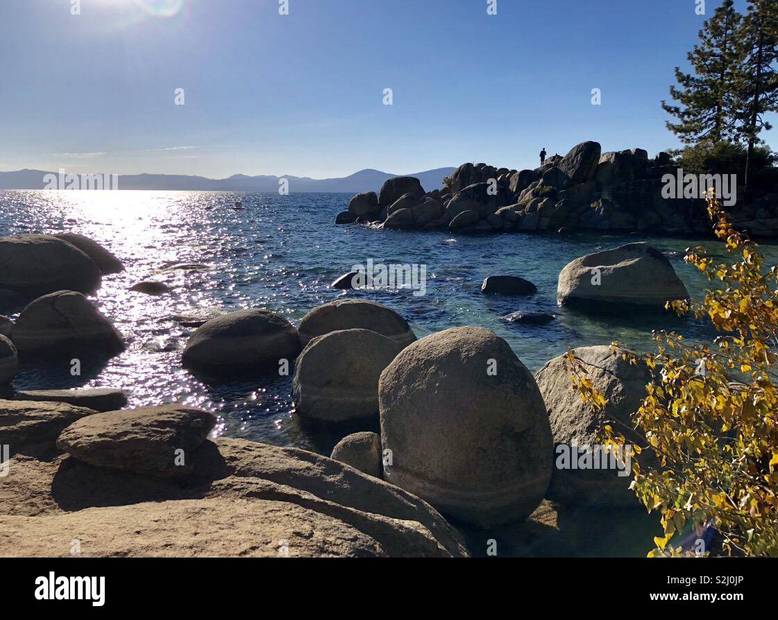Lake Tahoe California nell'autunno Foto Stock