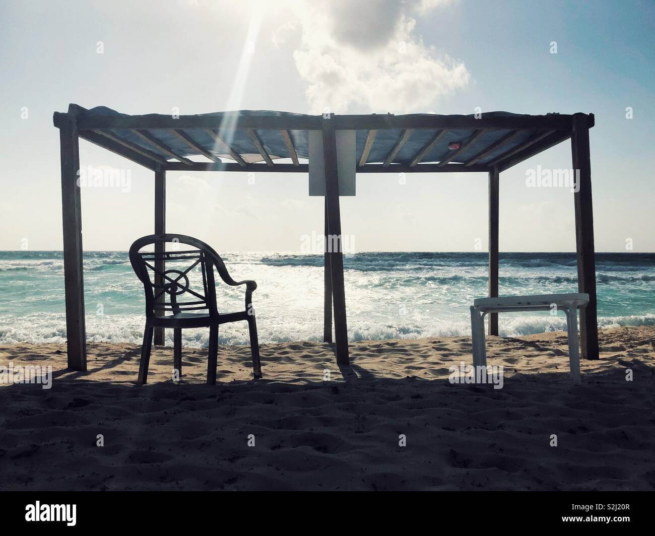 Siete pronti per la vacanza tropicale in Cancun?! Foto Stock